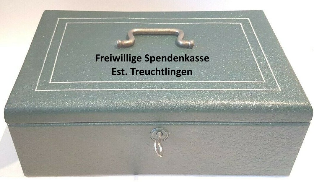 Spendenkasse grau